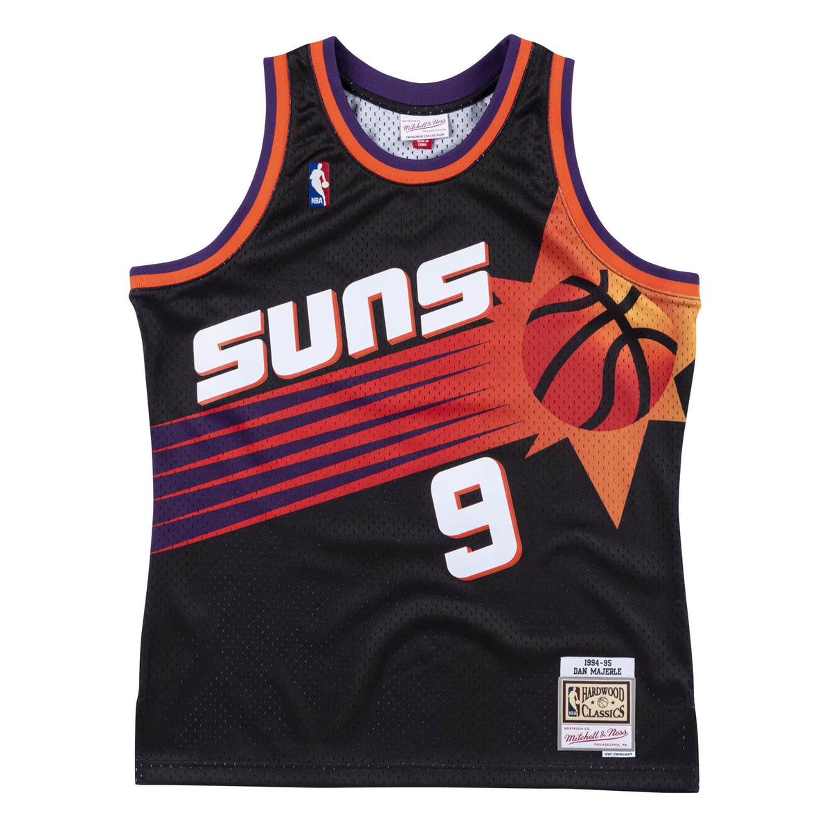 NBA Phoenix Suns Dan Majerie Mitchell &amp; Ness Retro Swingman Jersey - Black - Just Sports